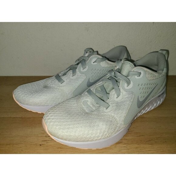 Nike Legend React Summit White Grey Mint Green Women's Running AA1626-101 Size 7 - Picture 2 of 5